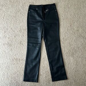 Express Black faux leather pants